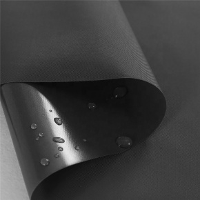 Tissu imperméable Oxford PVC couleur noir