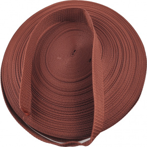 Ruban polypropylène renforcé pour sacs 30 mm couleur marron (50 m)