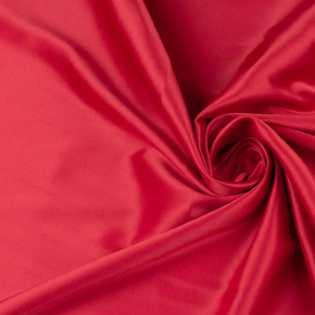 Tissus en coton satin, uni couleur, couleur rouge 240 cm