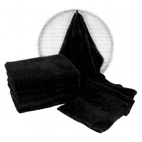 Serviette de bain 50x100 cm, couleur noir