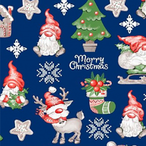 Tissus en coton de Noël au mètre, 160 cm motif Rudolf grenat     